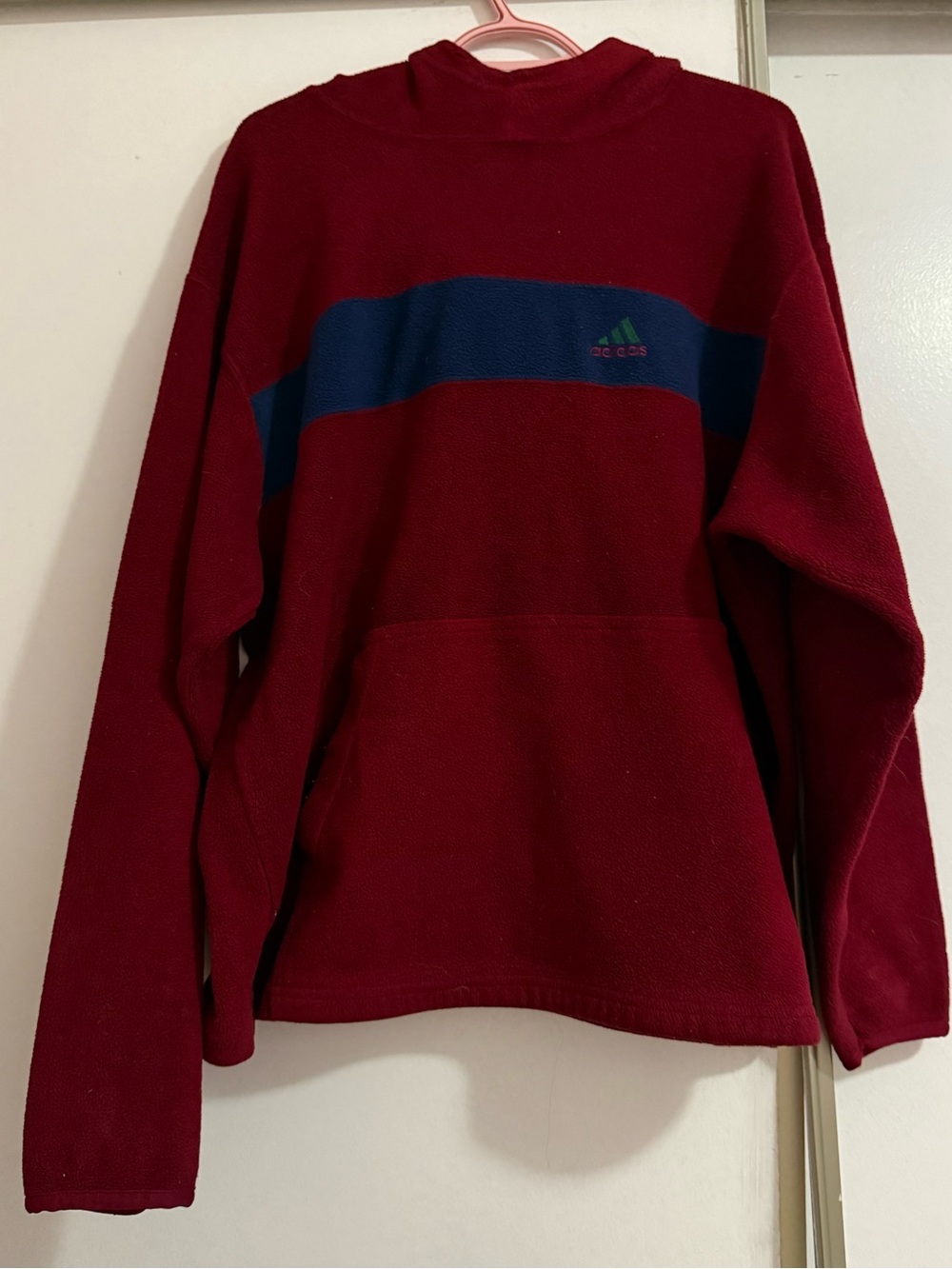 Vintage oversized adidas fleece hoodie